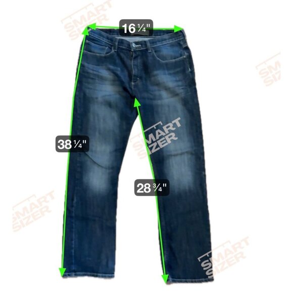 Wrangler Jeans Mens Straight Fit Denim Jeans Dark Wash Size 34x32 - Picture 7 of 7